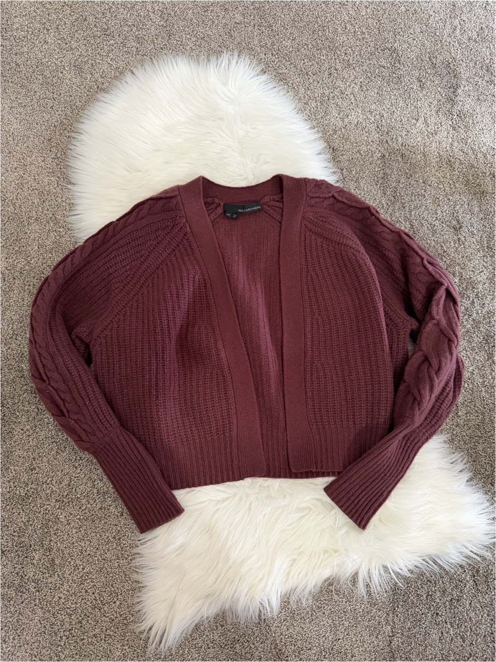360 Cashmere 100% Cashmere Open Cardigan Brand New Without Tags